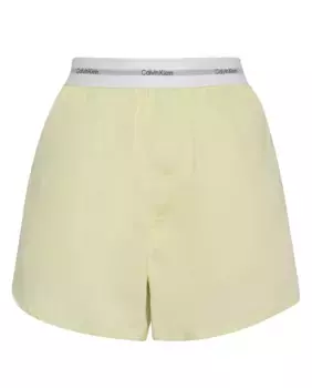 Шорты для сна из хлопкового поплина Calvin Klein, желтый