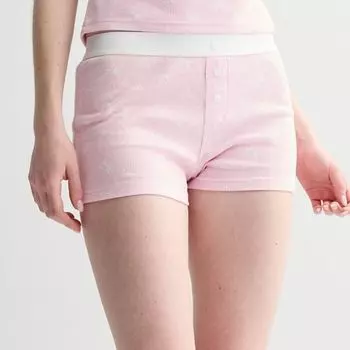 Шорты для сна на пуговицах спереди для юниоров Harper & Ivy, цвет pink bows