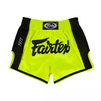 Шорты для тайского бокса Fairtex BS1706, размер M, лаймовый
