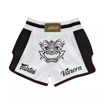 Шорты для тайского бокса Fairtex BS1712, размер XS, белый