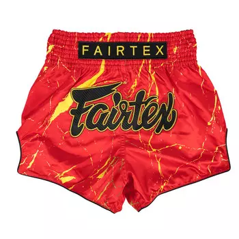 Шорты для тайского бокса Fairtex Bs1946 Inferno, размер 2XL, красный