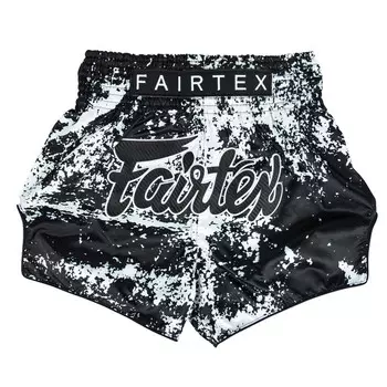 Шорты для тайского бокса Fairtex Bs1949 Grunge Black, размер S, черный