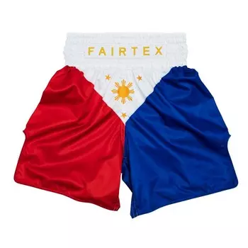Шорты для тайского бокса Fairtex BT2001, размер M, красный/белый/синий