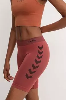 Шорты для тренировок First бесшовные Hummel, красный