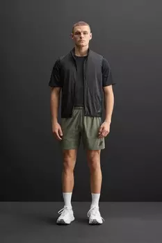 Шорты для тренировок по бегу ZARA, средне-зеленый