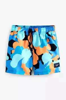 Шорты для воды Bue 13 дюймов для мальчиков с цифровым принтом Speedo, синий