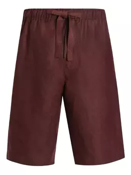 Шорты Dolce & Gabbana с текстурой slub, красный