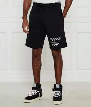 Шорты Дорти Loose fit Hugo, черный