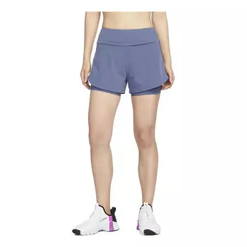 Шорты dri fit bliss 2 в 1 Nike, фиолетовый