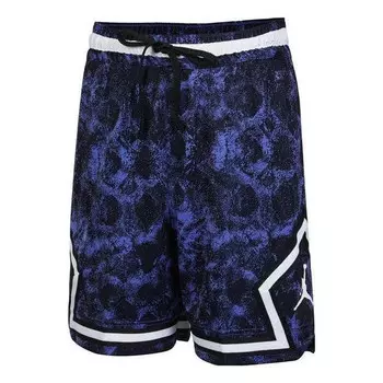 Шорты dri fit sport ромбовидный узор тканые баскетбольные шорты Air Jordan, фиолетовый