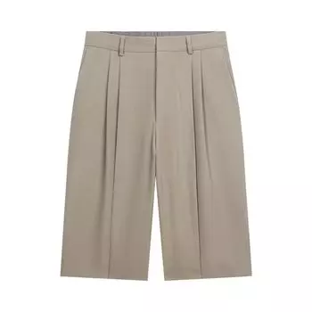 Шорты Dries Van Noten Tailored Wool Shorts 'Cement', серый