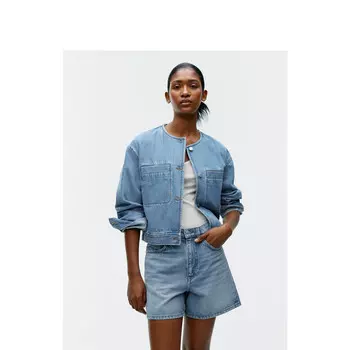 Шорты джинсовые Arket женские, светло-голубой