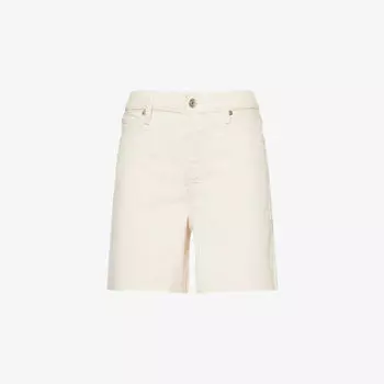 Шорты джинсовые Frame с высокой посадкой, молочный
