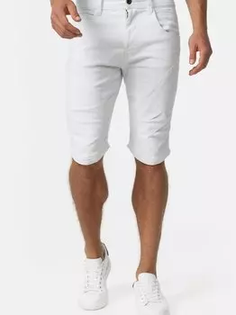 Шорты джинсовые леон Indicode, белый
