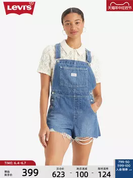 Шорты джинсовые Levi's женские, синий