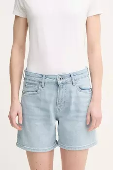 Шорты джинсовые облегающие FITTED SHORT HW MARY Pepe Jeans, синий