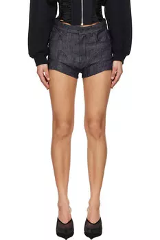 Шорты джинсовые с панелями Mugler, мультиколор