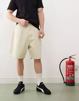 Шорты джинсовые Santa Cruz Big Carpenter бежевого цвета