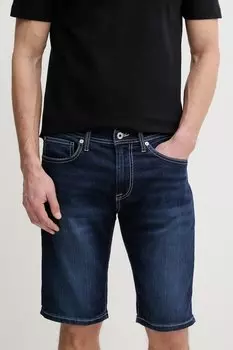 Шорты джинсовые Slim Gymdigо Short Track Pepe Jeans, темно-синий