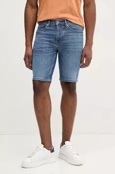 Шорты джинсовые узкие SLIM SHORT HATCH Pepe Jeans, синий