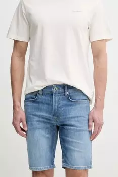 Шорты джинсовые узкие SLIM SHORT HATCH Pepe Jeans, синий