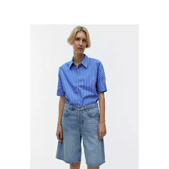 Шорты джинсовые женские Arket с высокой талией, светло-голубой