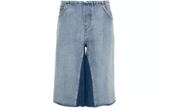 Шорты джинсовые женские Mm6 Maison Margiela, синий / светло-синий