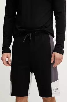 Шорты Ea7 Emporio Armani, черный