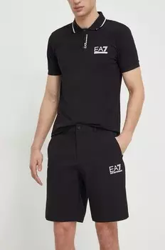 Шорты EA7 Emporio Armani, черный