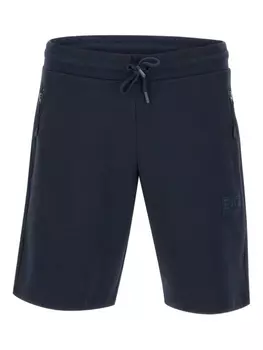 Шорты Ea7 Emporio Armani из эластичного хлопка, синий