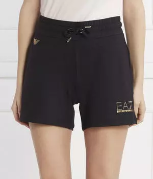 Шорты Ea7 Regular Fit, черный