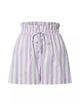 Шорты Edited BAILA, светло-фиолетовый/белый