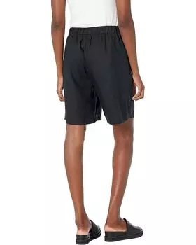 Шорты Eileen Fisher Midthigh Shorts w/ Drawstring in Washed Organic Linen Delave, черный