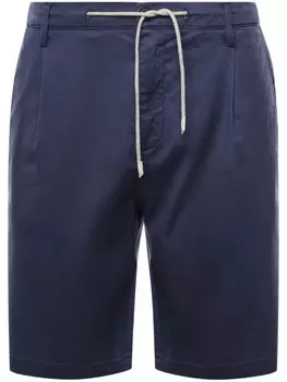 Шорты Eleventy с завязками на талии, синий