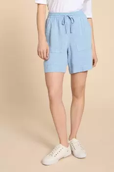 Шорты Elle из смесового льна White Stuff, синий