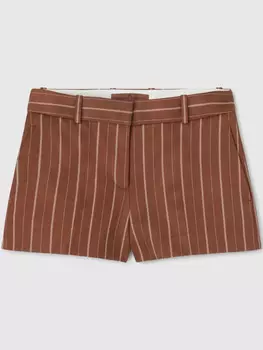 Шорты Ermanno Scervino в тонкую полоску, коричневый
