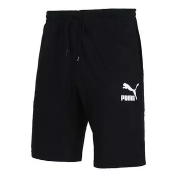 Шорты ess+ slim shorts 'black' Puma, черный