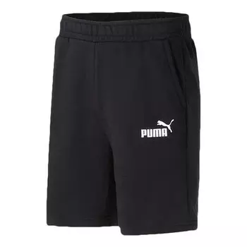 Шорты essential logo shorts 'black' Puma, черный