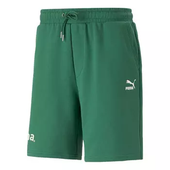 Шорты essential shorts 'green' Puma, зеленый