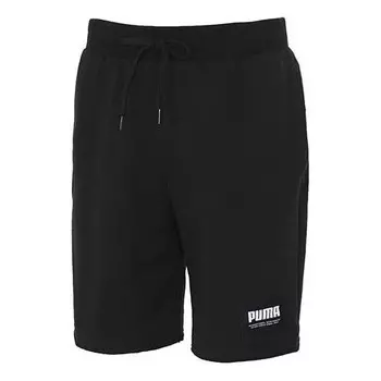 Шорты essentials jersey shorts 'black' Puma, черный