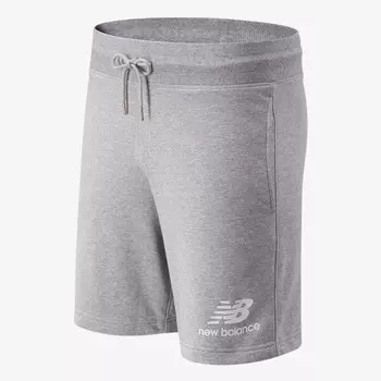 Шорты Essentials со сложенным логотипом New Balance, серый