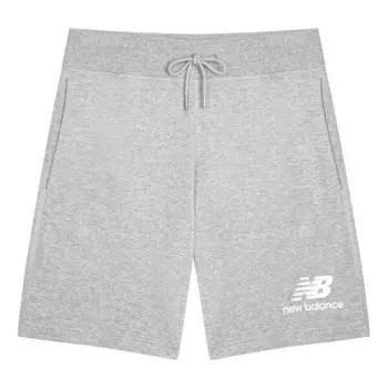 Шорты Essentials Stacked Logo костюм шорты New Balance, серый