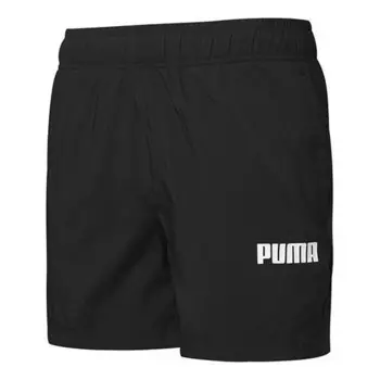 Шорты essentials woven shorts 'black' Puma, черный