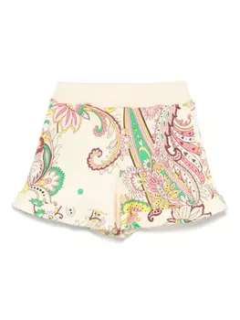 Шорты ETRO KIDS с принтом пейсли, желтый