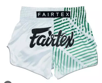 Шорты Fairtex BS1923 Racer для тайского бокса, белый