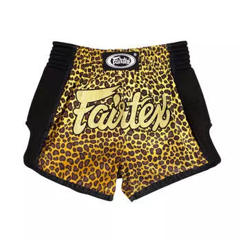 Шорты Fairtex Muay Thai Shorts - BS1709 Leopard, золотой