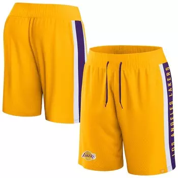 Шорты Fanatics Branded Los Angeles Lakers, золотой