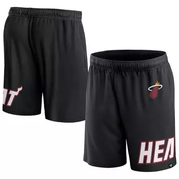 Шорты Fanatics Branded Miami Heat, черный
