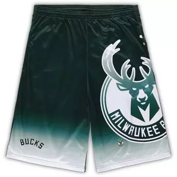 Шорты Fanatics Branded Milwaukee Bucks, зеленый