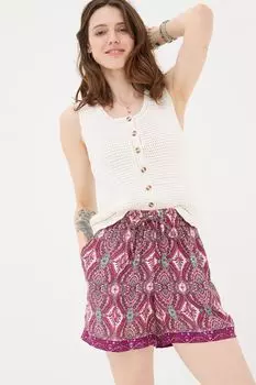 Шорты Fatface с ярким узором пейсли Fat Face, фиолетовый